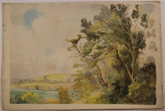 Brooke Harrison & Others Views of Sussex, principally the Adur Valley, largest 15.5 x 21.5in.